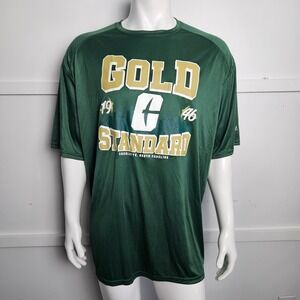 BSN SPORTS Mens Green Gold Standard Charlotte 49ers T-Shirt Size 2XL